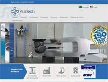 Tablet Screenshot of plustech.com.br